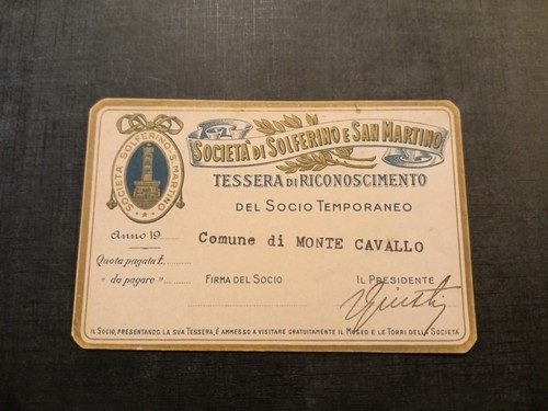 Tessera solferino san - solferino, e
