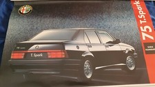 Alfa Romeo 75 Ts Asn Serie Numerata Maxi Poster Originale Concessionaria 100x70