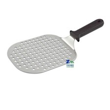 PALETTA SPATOLA ARROTONDATA FORATA PER PIZZA PROFESSIONAL ACCIAIO CM 18X22