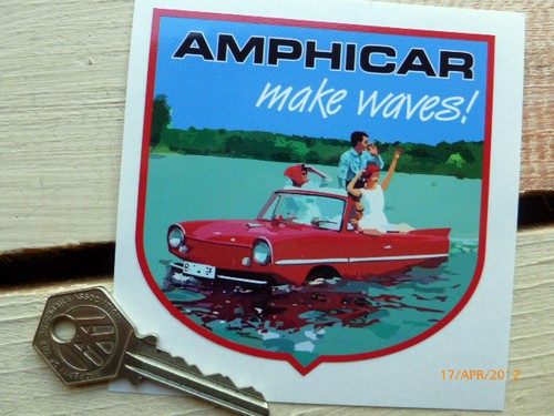 Adesivo amphicar make waves - amphicar, 'make