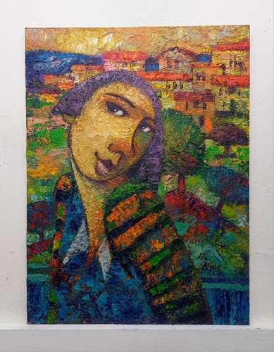 Figura quadro dipinto olio - quadro, ad