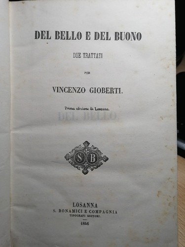 Opere vincenzo gioberti - opere, di