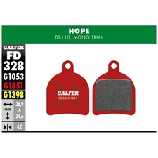 pastiglie mescola rossa advanced per hope mono trial GALFER BIKE freni bici