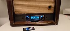 Arredo Negozio Taverna Bar Radio LEGNO ANTICA con MP3 bluetooth FM TELECOMANDO 