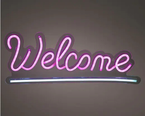 Insegna neon led usb - usb, "welcome"