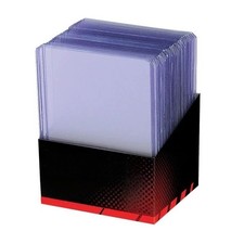 Manicotti per carte collezionabili custodia plastica rigida trasparente 50 carte Pokemon carica dall'alto!!