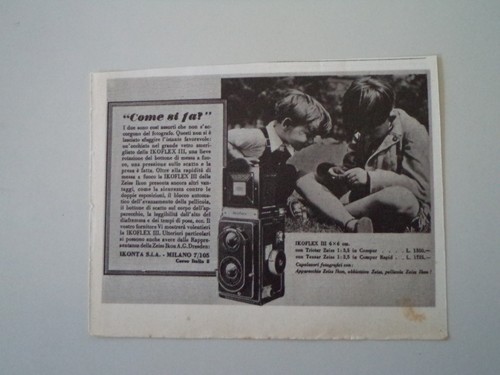Advertising pubblicità 1939 - pubblicità,