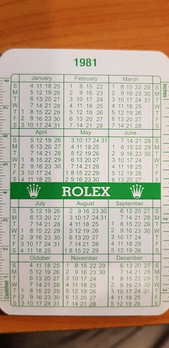 Rolex calendario vintage - calendario,