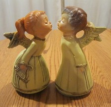 Music Box Natalizio Vintage Angeli Baci Ruota e Suona Jingle Bells