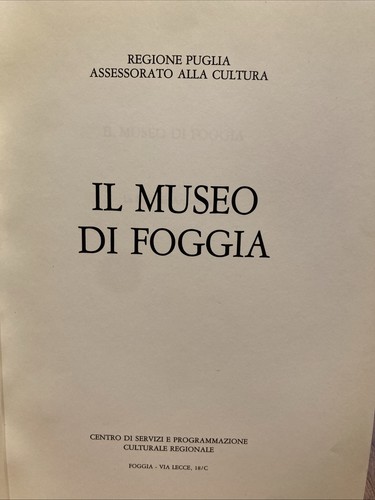Museo foggia archeologia - museo, di