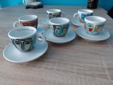 Set 6 tazzine Illy Collection 1993 by Sandro Chia