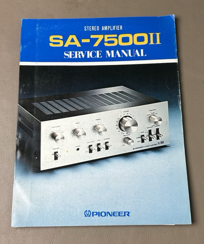 Pioneer 7500ii manuale di - pioneer,