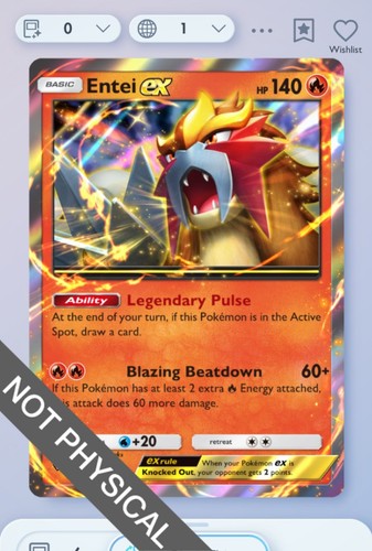 Pokemon tcg pocket entei - tcg,