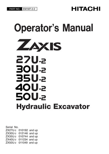 Manuale operatori escavatore - operatori,