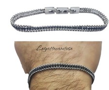 Bracciale uomo acciaio tennis