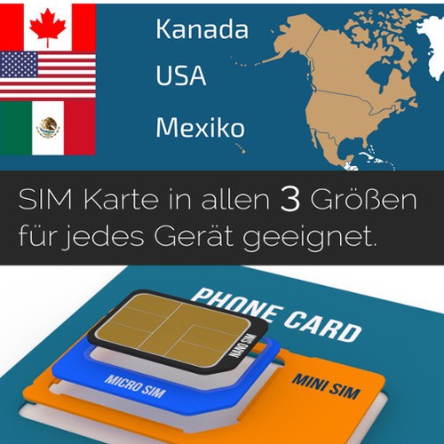 Sim prepagata nord - sim, america