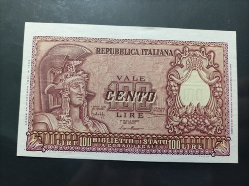 100 lire italia elmata - ,