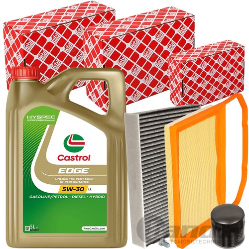 Febi set filtri castrol - castrol, 5w30