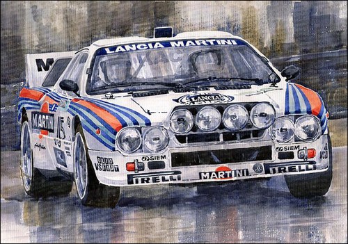 Cartolina post card lancia - post,