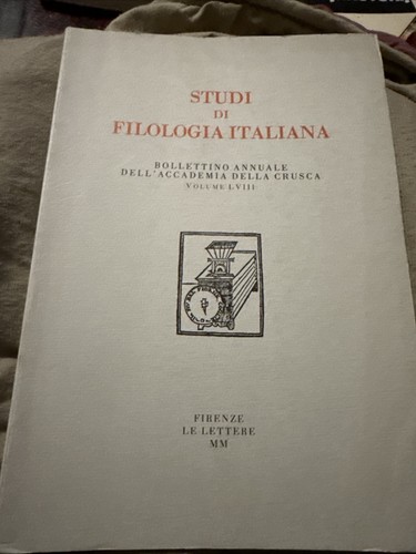 Studi filologia italiana - studi,