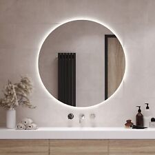 Specchio moderno rotondo LED bagno da parete luce calda/neutra/fredda 50 cm