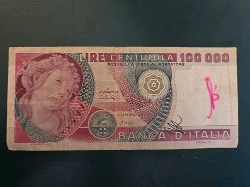 Lire 100000 centomila rossa - centomila,