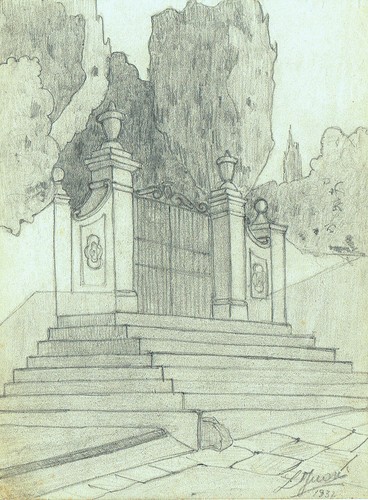 Disegno matita 1932 antico - disegno,