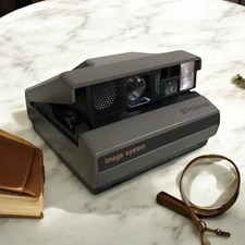 Fotocamera Istantanea Polaroid Image System Vintage Epoca 1986 Colore Grigio