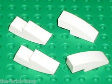 LEGO White Slope Brick Curved