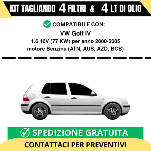 Tagliando per golf 1 6 - vw, 1.6