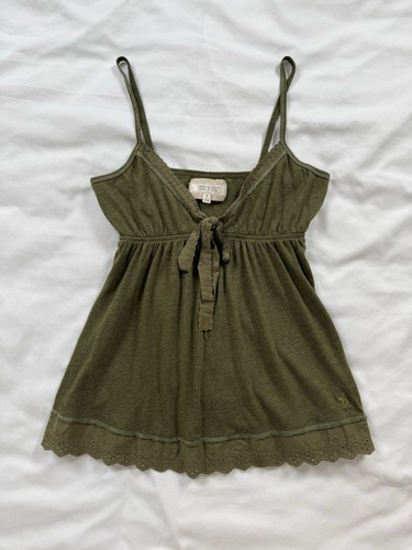 Top babydoll verde - , vintage