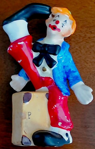 Clown vintage ceramica - in, su