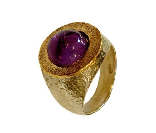 Anello ursumando con - con, ametista