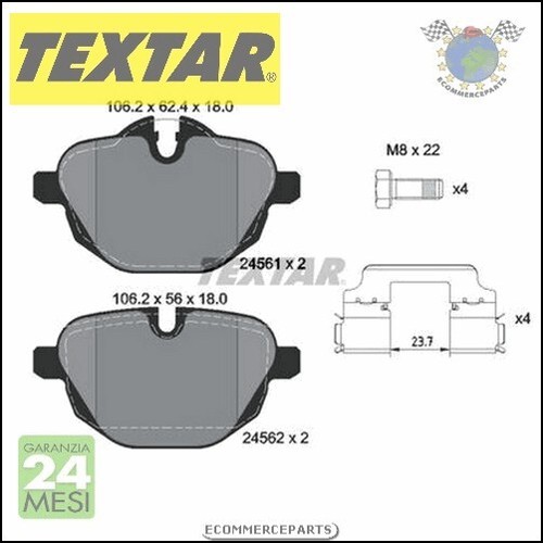 Pastiglie freno textar - pastiglie,