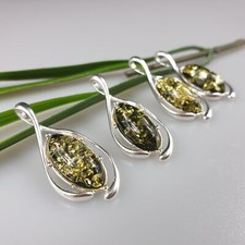 Ciondolo in ambra verde