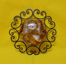 ✅ ANTICA PLAFONIERA/LAMPADARIO FERRO BATTUTO MURANO EPOCA 900 ANTIQUE - 4086