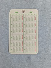 Calendario Rolex tascabile