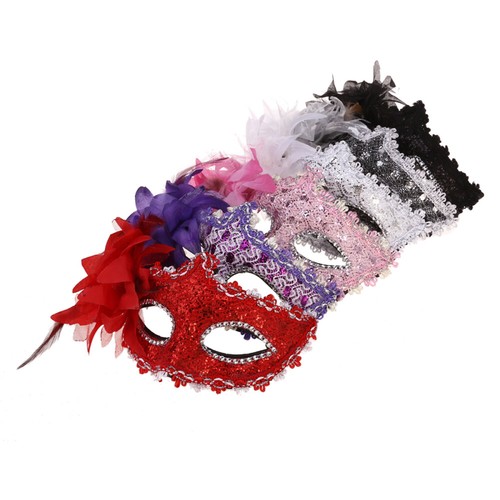 Pezzi maschera festa pizzo - 6,