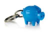 PORTACHIAVI MAIALINO BLU