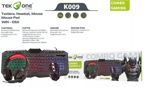 Tastiera gioco combo gaming - da,
