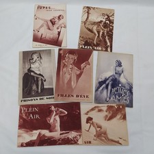 Lotto di 7 riviste osée degli anni '30 Plein-air, Petit amies e altre anni '30.
