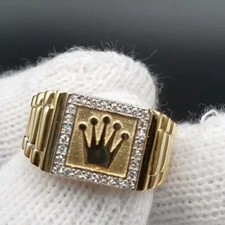 Nuovo anello corona intarsiata