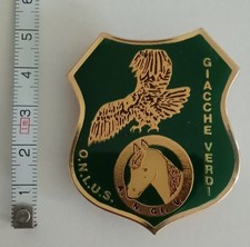 FERMIGNANO DISTINTIVO ASS. NAZ. GIACCHE VERDI VOLONTARI A CAVALLO SMALTATO VEDI.