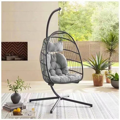 Sedia uovo sospesa rattan - sospesa, in