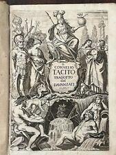 Opere di Gaio Cornelio Tacito 1677 - Italiano - Latino