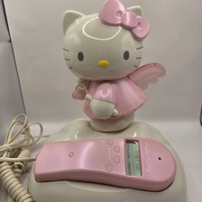 Telefono Vintage Hello Kitty Fairy Telefono Cordato Fisso Rosa Sanrio ID Chiamante