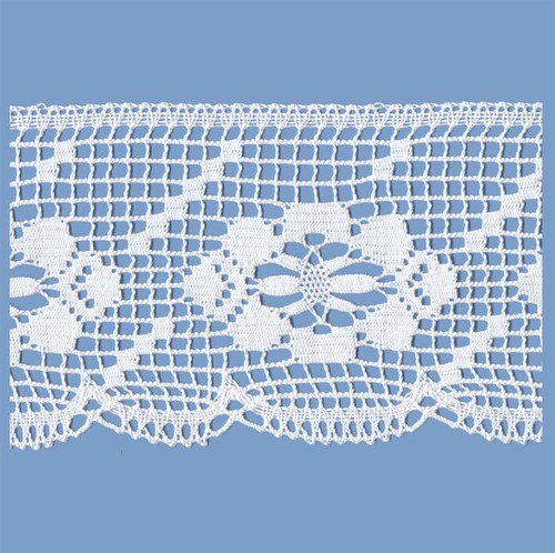 Merletto cotone bianco - merletto,