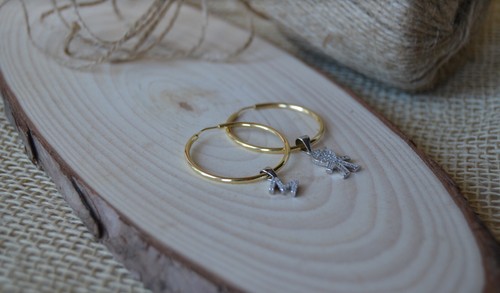 Orecchini cerchio argento - orecchini,