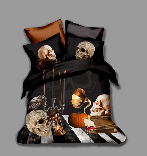 Set copripiumino teschio - copripiumino, 3d