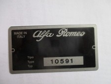 Targa Ì Alfa Romeo Scudo